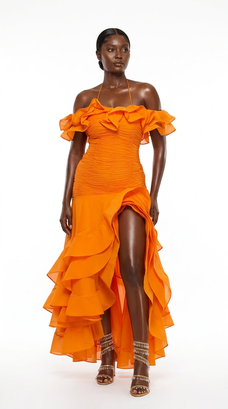 The Ruffle Maxi Dress