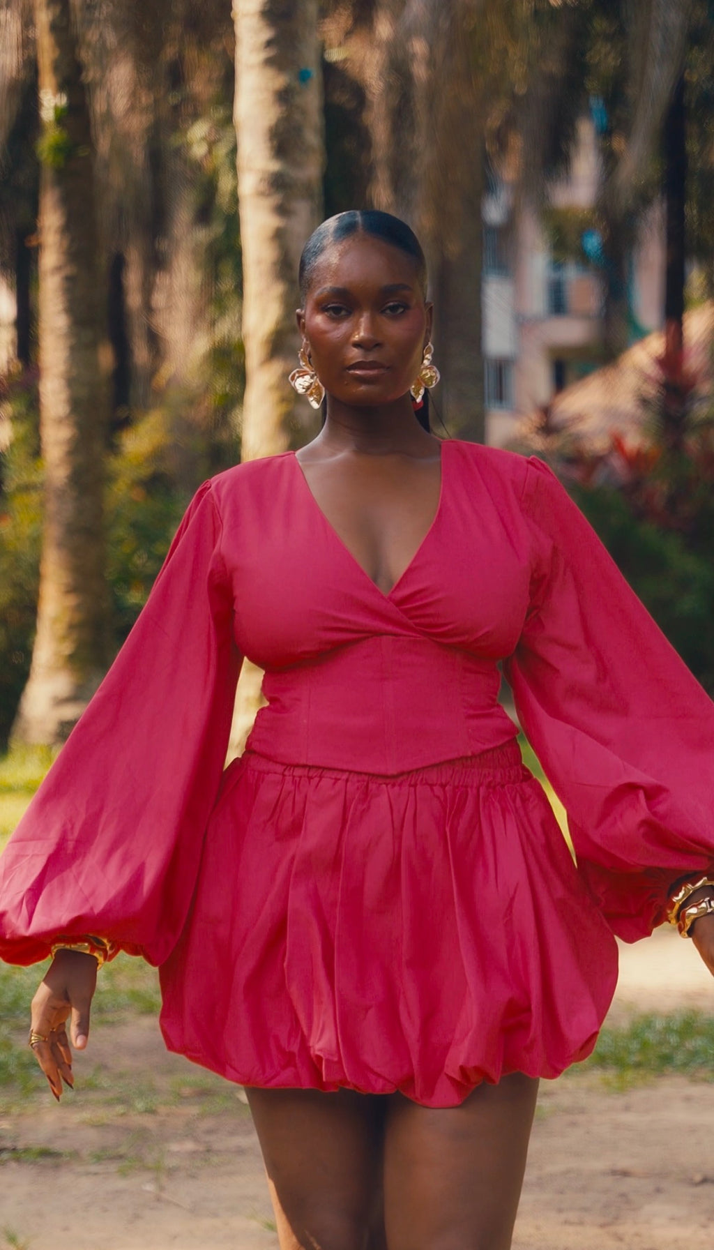 The Hibiscus Set - Fucshia