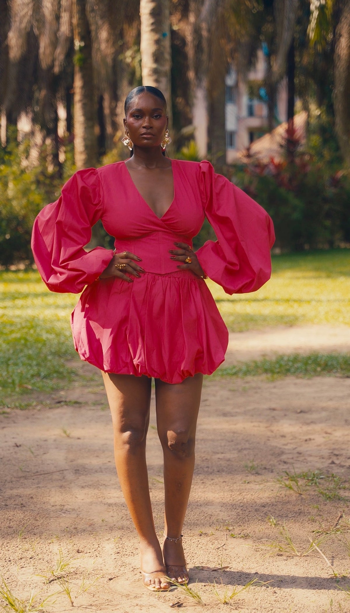 The Hibiscus Set - Fucshia