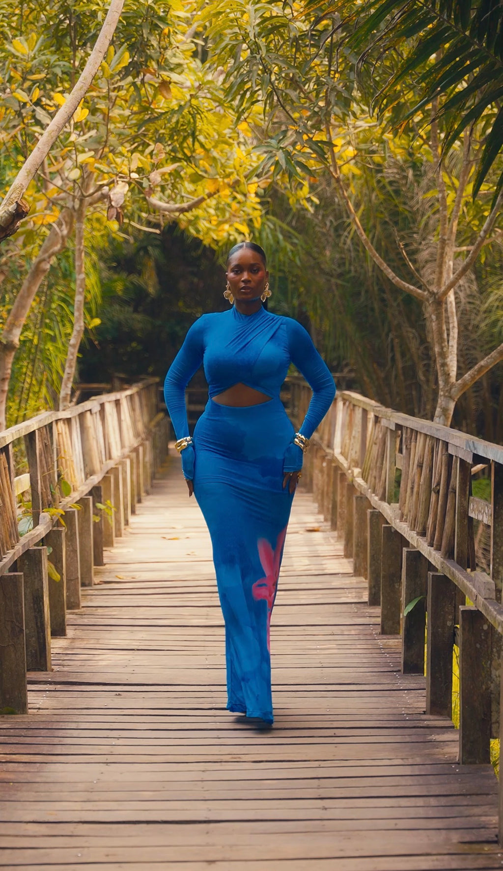 The Cut-Out Maxi Dress – Cobalt Blue