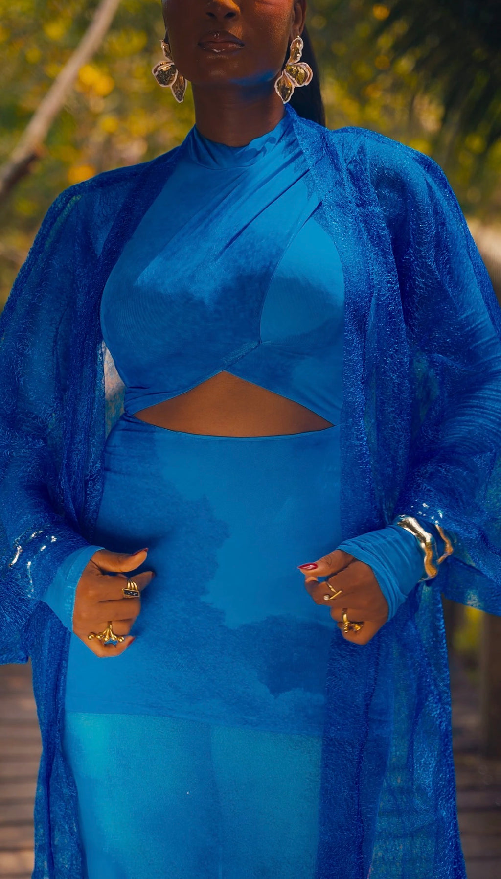 The Cut-Out Maxi Dress – Cobalt Blue