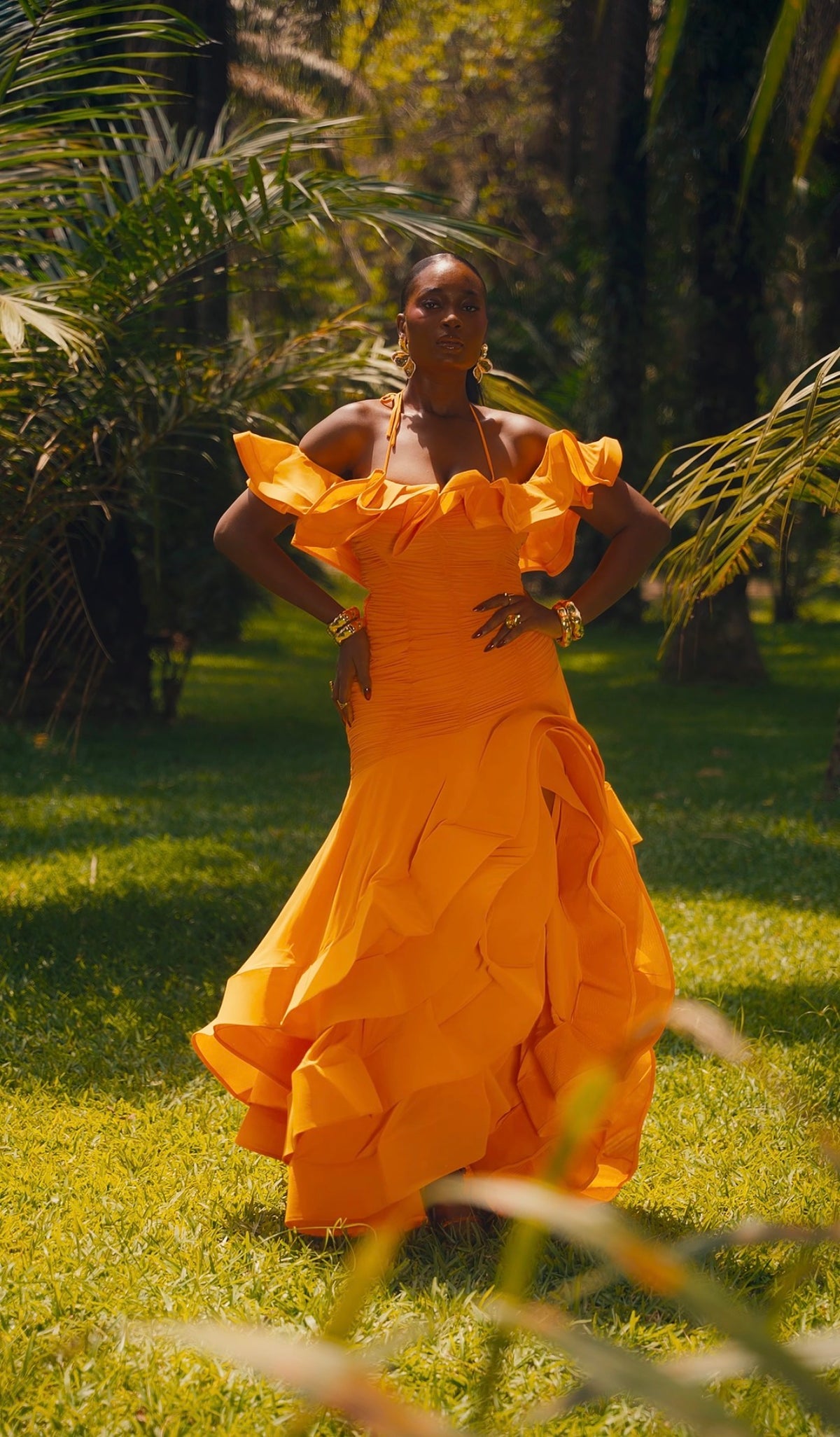 The Ruffle Maxi Dress