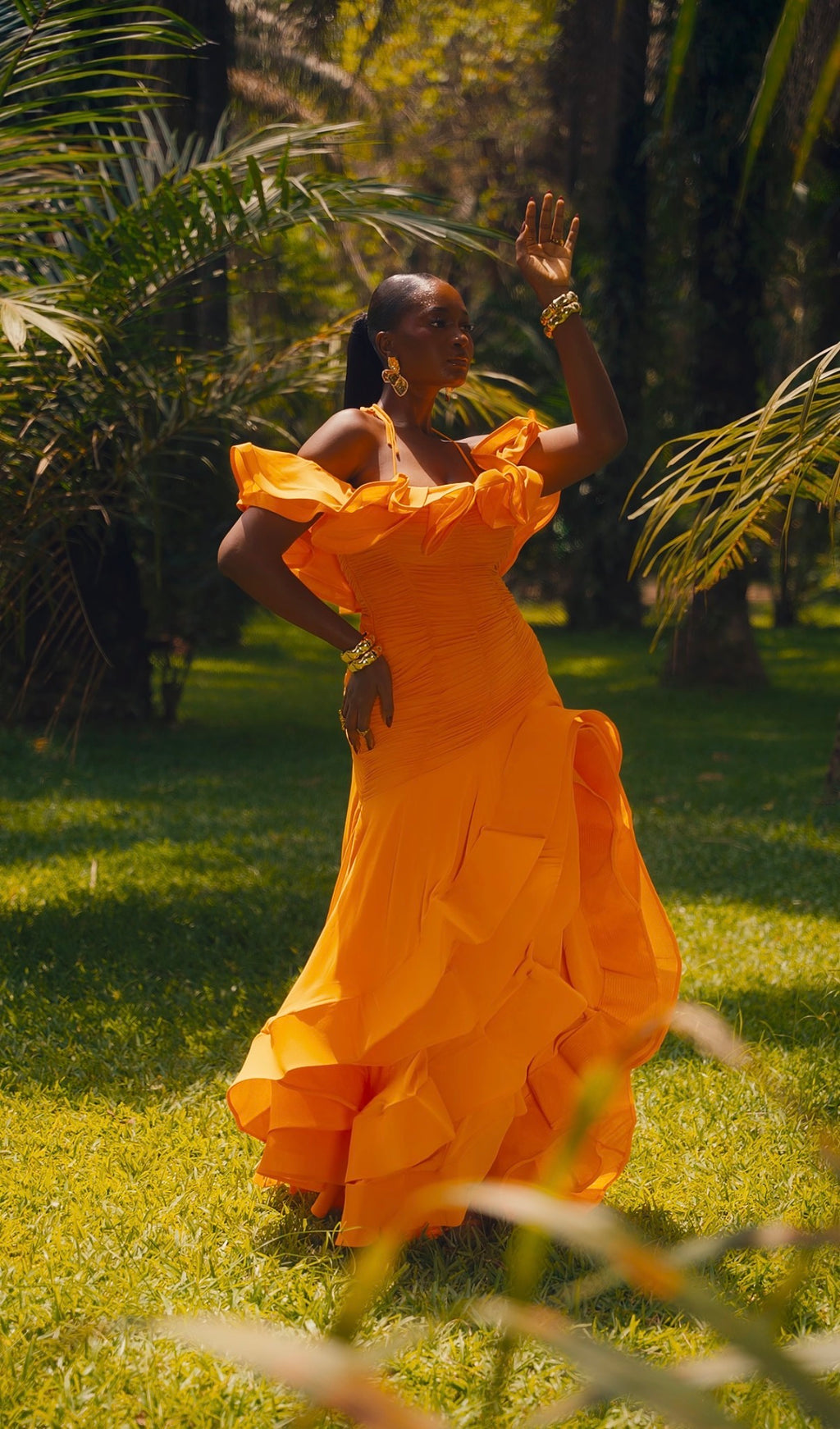 The Ruffle Maxi Dress