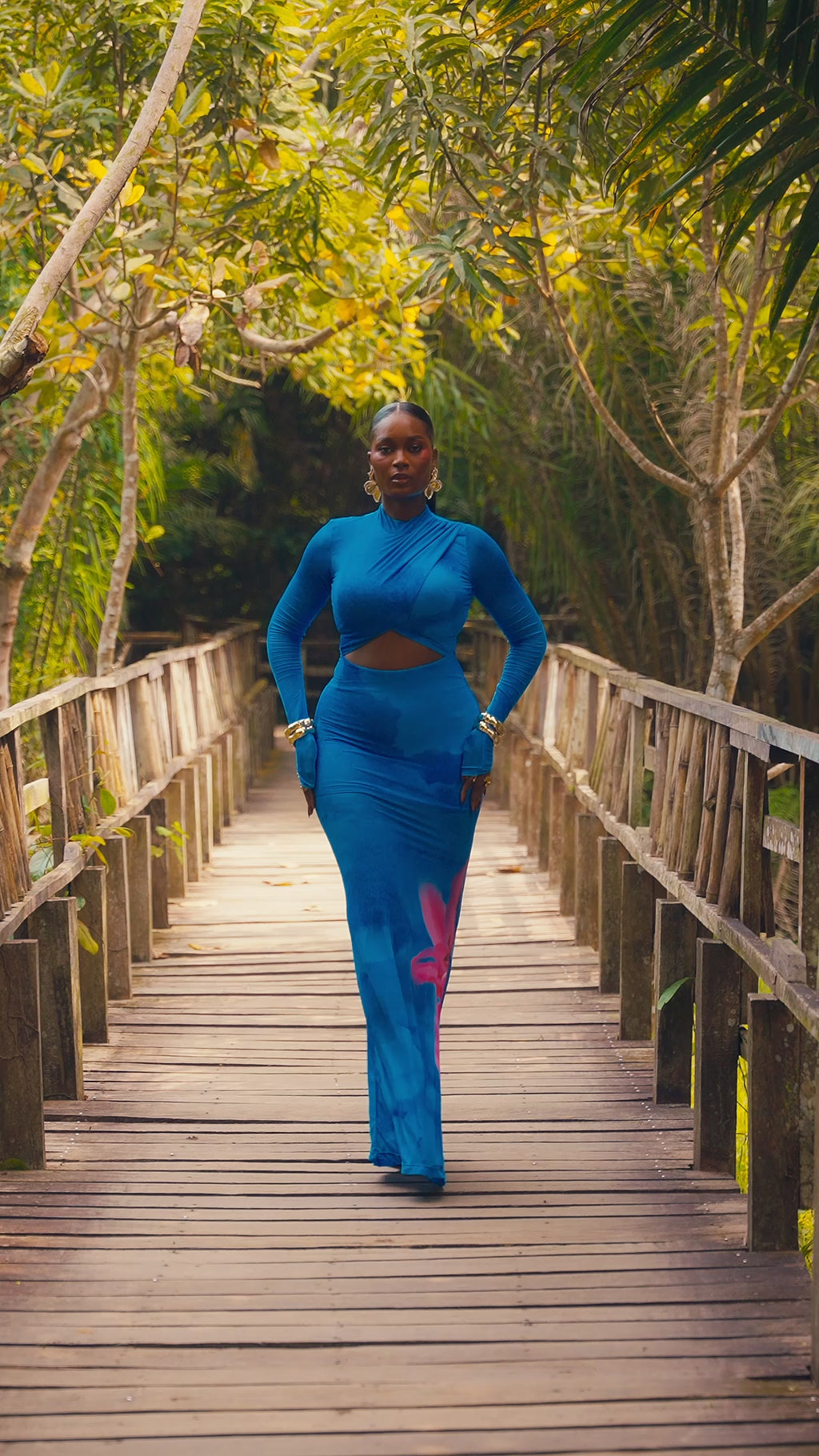 The Cut-Out Maxi Dress – Cobalt Blue