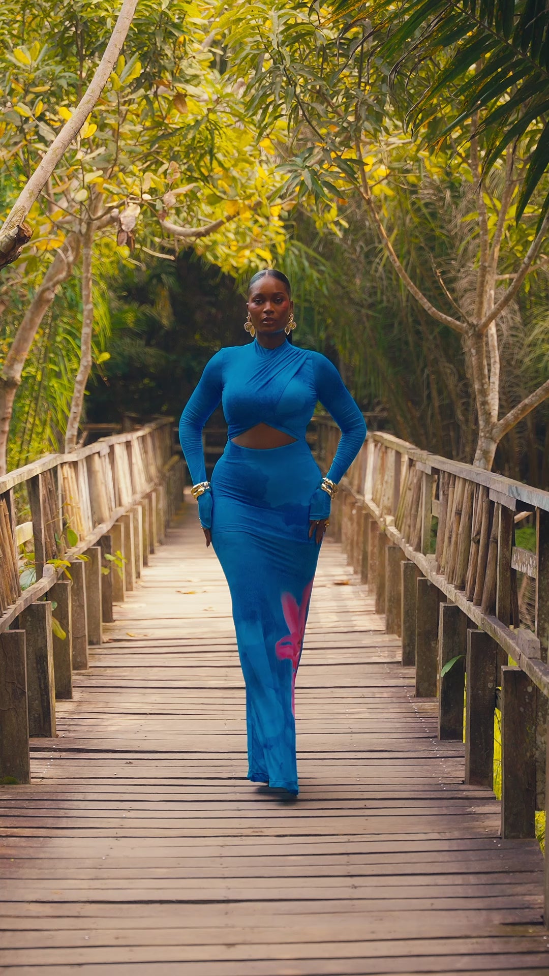 The Cut-Out Maxi Dress – Cobalt Blue